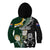 Custom South Africa Mix New Zealand Rugby 2023 Kid Hoodie World Cup Greatest Rivalry LT7 - Polynesian Pride