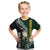 Custom South Africa Mix New Zealand Rugby 2023 Kid T Shirt World Cup Greatest Rivalry LT7 Black Green - Polynesian Pride