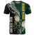 Custom South Africa Mix New Zealand Rugby 2023 T Shirt World Cup Greatest Rivalry LT7 Black Green - Polynesian Pride