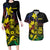 New Caledonia Kanaky Personalized Couples Matching Long Sleeve Bodycon Dress and Hawaiian Shirt Fleche Faitiere - Plumeria