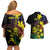 New Caledonia Kanaky Personalized Couples Matching Off Shoulder Short Dress and Hawaiian Shirt Fleche Faitiere - Plumeria