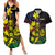 New Caledonia Kanaky Personalized Couples Matching Summer Maxi Dress and Hawaiian Shirt Fleche Faitiere - Plumeria