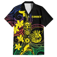 New Caledonia Kanaky Personalized Family Matching Long Sleeve Bodycon Dress and Hawaiian Shirt Fleche Faitiere - Plumeria