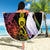 New Caledonia Kanaky Personalized Beach Blanket Fleche Faitiere Mix Kagu