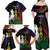 New Caledonia Kanaky Personalized Family Matching Off Shoulder Maxi Dress and Hawaiian Shirt Fleche Faitiere Mix Kagu