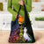 New Caledonia Kanaky Personalized Grocery Bag Fleche Faitiere Mix Kagu