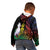 New Caledonia Kanaky Personalized Kid Hoodie Fleche Faitiere Mix Kagu