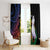 New Caledonia Kanaky Personalized Window Curtain Fleche Faitiere Mix Kagu