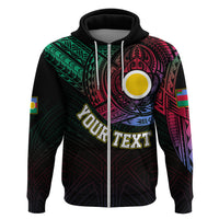 Custom Vanuatu Hoodie Turtle Chest Tattoo Flag Color Shefa LT7 - Polynesian Pride