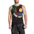 Personalised Vanuatu Men Tank Top Turtle Chest Tattoo Flag Color - Shefa LT7 - Polynesian Pride