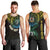 Personalised Vanuatu Men Tank Top Turtle Chest Tattoo Flag Color - Torba LT7 - Polynesian Pride