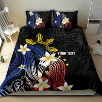 Personalized Philippines Tribal Bedding Set Tropical Waves - Plumeria
