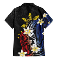 Personalized Philippines Tribal Family Matching Mermaid Dress and Hawaiian Shirt Tropical Waves - Plumeria