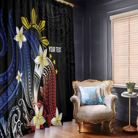 Personalized Philippines Tribal Window Curtain Tropical Waves - Plumeria