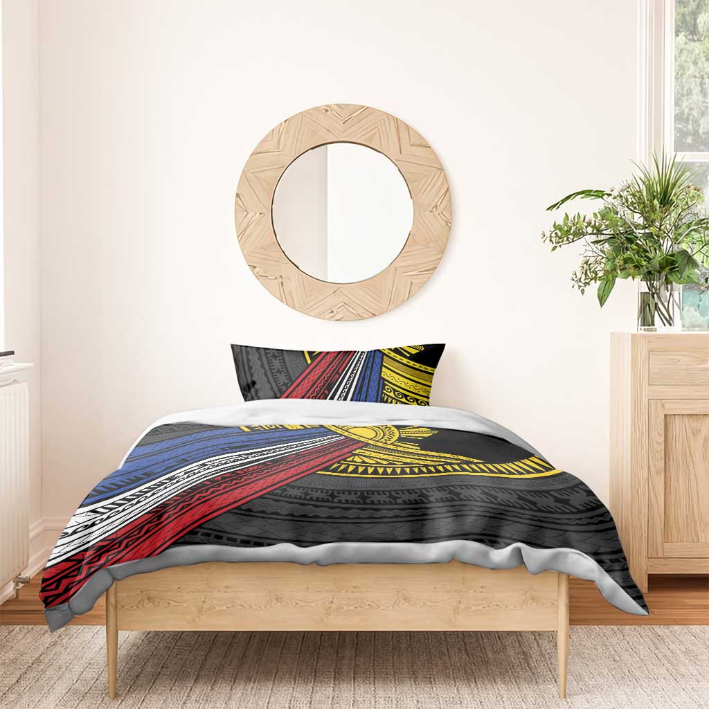 Philippines Sun Bedding Set Pasifika Tribal Style
