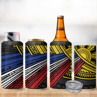 Philippines Sun 4 in 1 Can Cooler Tumbler Pasifika Tribal Style