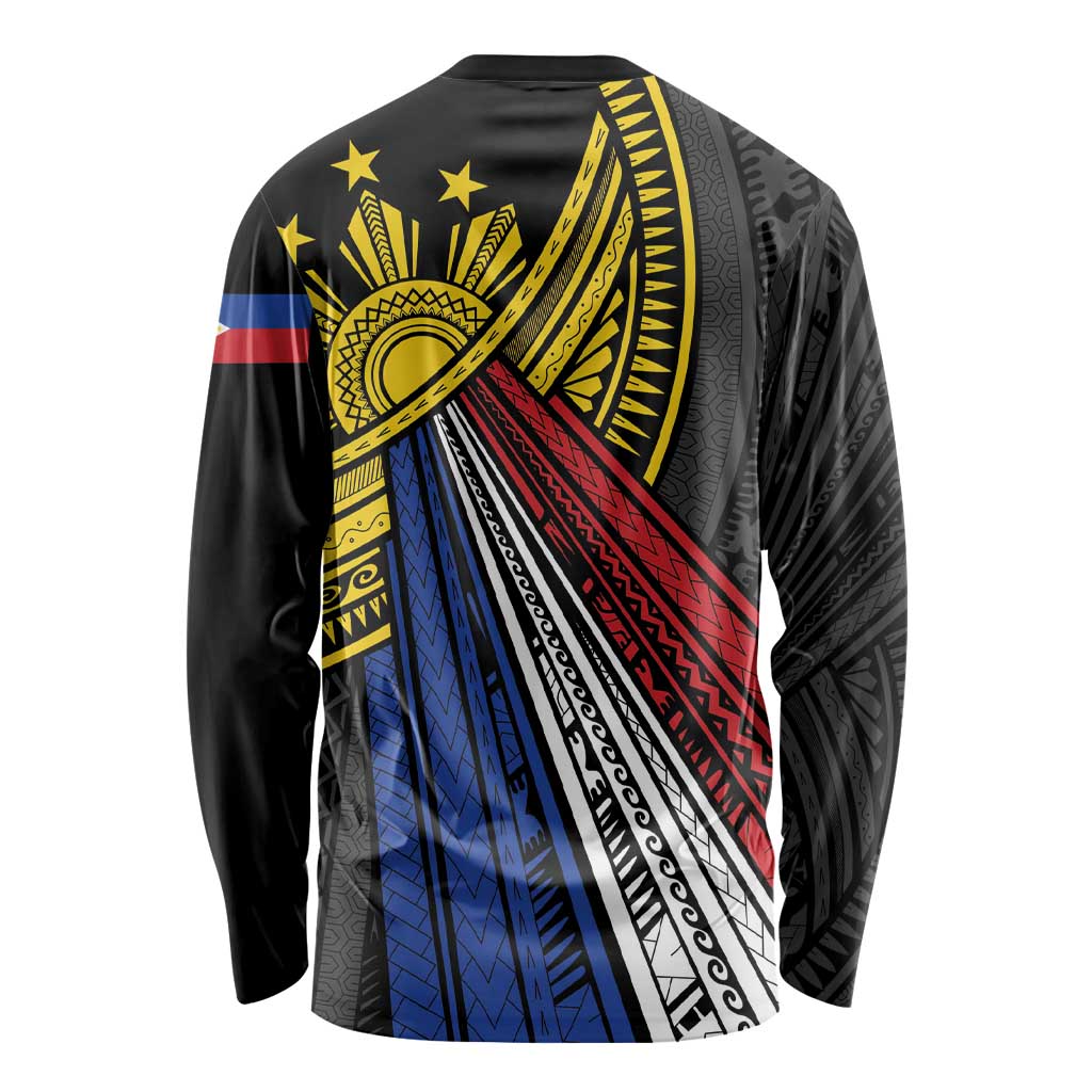 Philippines Sun Long Sleeve Shirt Pasifika Tribal Style