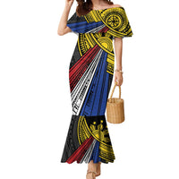 Philippines Sun Mermaid Dress Pasifika Tribal Style