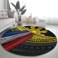 Philippines Sun Round Carpet Pasifika Tribal Style LT7 - Polynesian Pride