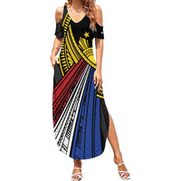 Philippines Sun Summer Maxi Dress Pasifika Tribal Style
