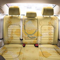 Hawaii Oahu Island Flowers Lei Back Car Seat Cover Yellow Ilima Mix Plumeria LT7 - Polynesian Pride