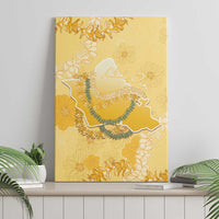 Hawaii Oahu Island Flowers Lei Canvas Wall Art Yellow Ilima Mix Plumeria LT7 - Polynesian Pride