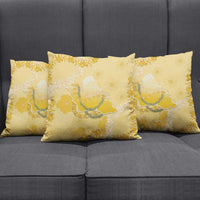 Hawaii Oahu Island Flowers Lei Pillow Cover Yellow Ilima Mix Plumeria LT7 - Polynesian Pride