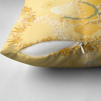 Hawaii Oahu Island Flowers Lei Pillow Cover Yellow Ilima Mix Plumeria LT7 - Polynesian Pride