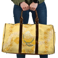 Hawaii Oahu Island Flowers Lei Travel Bag Yellow Ilima Mix Plumeria