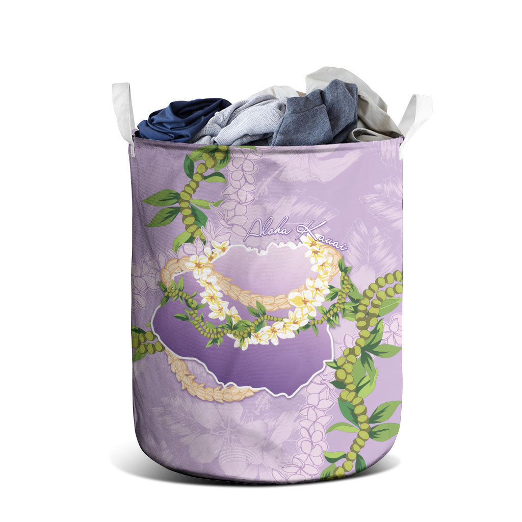 Hawaii Kauai Island Flowers Lei Laundry Basket Mokihana Lei LT7 - Polynesian Pride