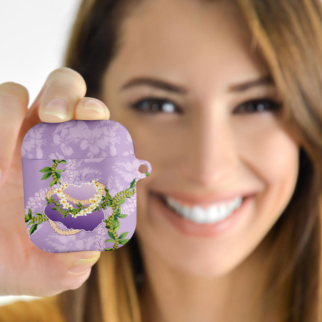 Hawaii Kauai Island Flowers Lei AirPods Case Mokihana Lei LT7 - Polynesian Pride