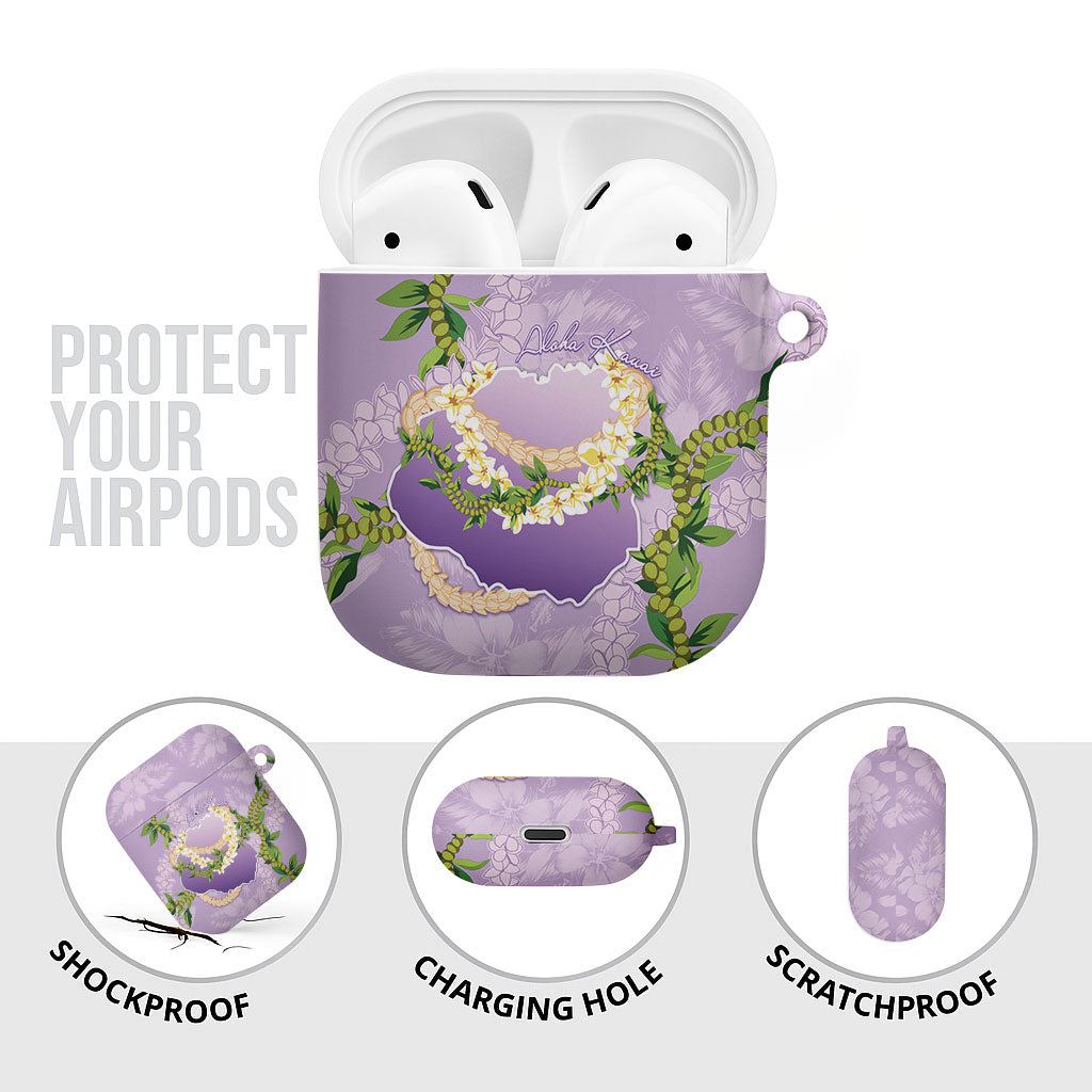 Hawaii Kauai Island Flowers Lei AirPods Case Mokihana Lei LT7 - Polynesian Pride