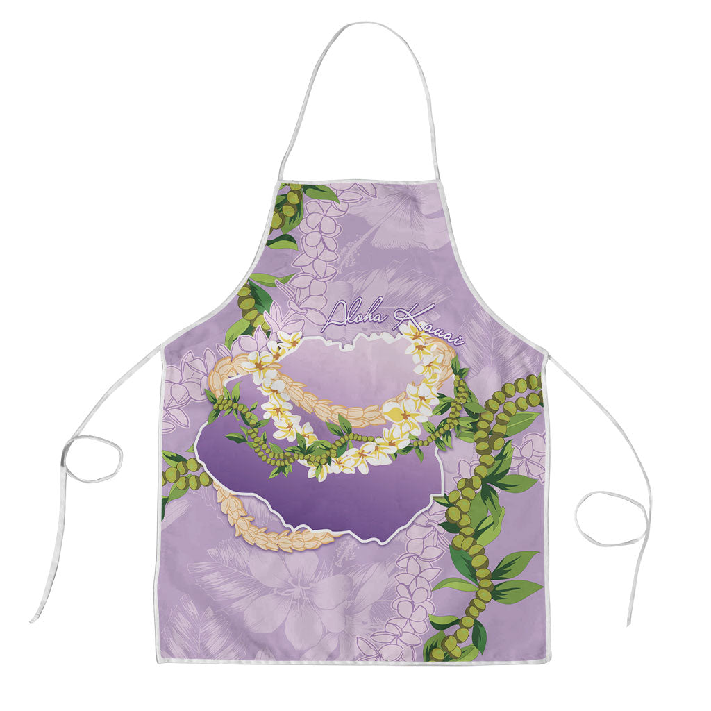 Hawaii Kauai Island Flowers Lei Apron Mokihana Lei