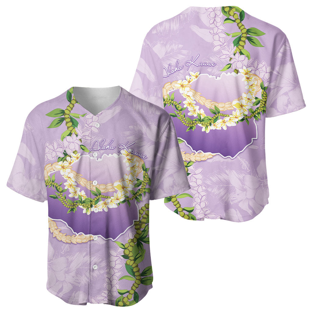 Hawaii Kauai Island Flowers Lei Baseball Jersey Mokihana Lei LT7 - Polynesian Pride