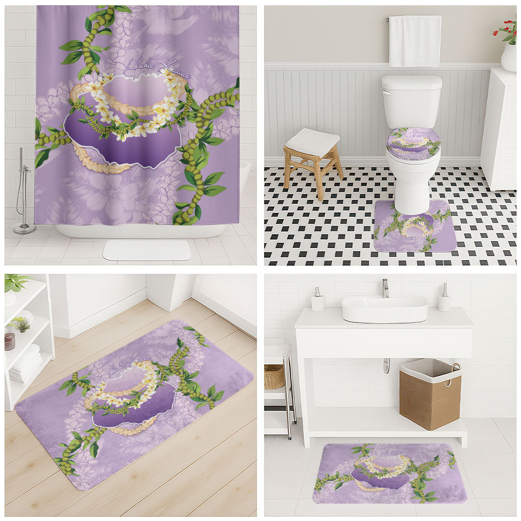 Hawaii Kauai Island Flowers Lei Bathroom Set Mokihana Lei LT7 - Polynesian Pride