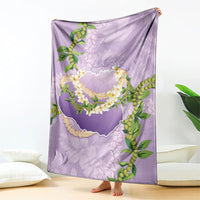 Hawaii Kauai Island Flowers Lei Blanket Mokihana Lei