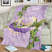 Hawaii Kauai Island Flowers Lei Blanket Mokihana Lei