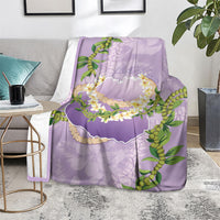 Hawaii Kauai Island Flowers Lei Blanket Mokihana Lei