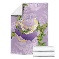 Hawaii Kauai Island Flowers Lei Blanket Mokihana Lei