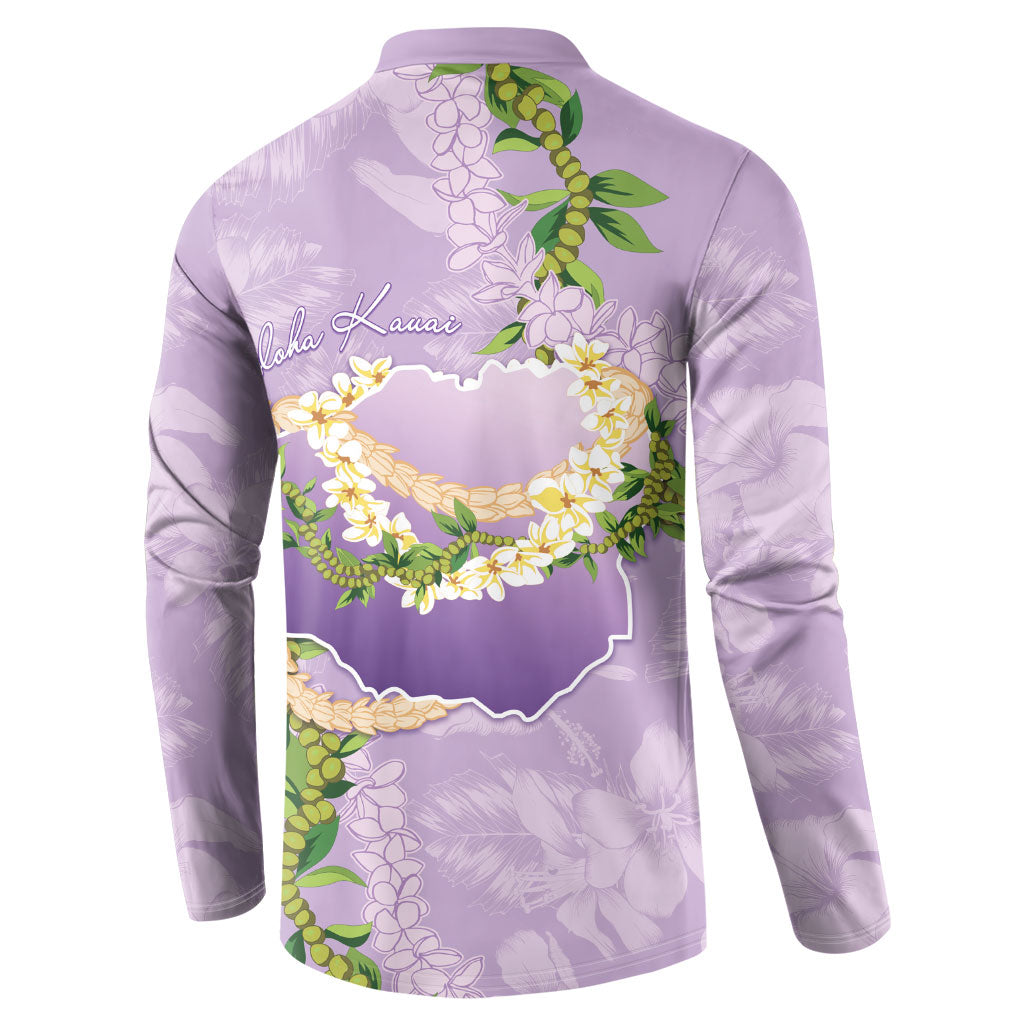 Hawaii Kauai Island Flowers Lei Button Sweatshirt Mokihana Lei LT7 - Polynesian Pride