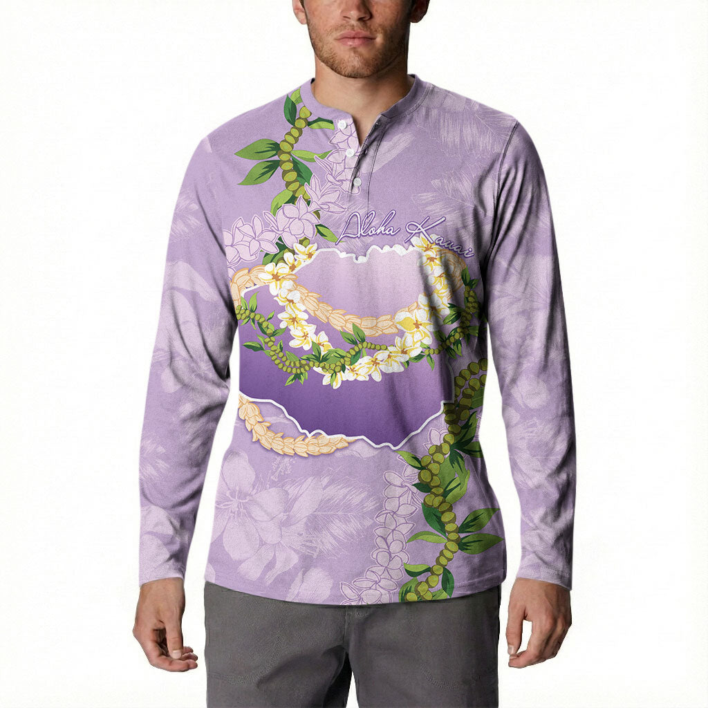 Hawaii Kauai Island Flowers Lei Button Sweatshirt Mokihana Lei LT7 - Polynesian Pride