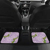Hawaii Kauai Island Flowers Lei Car Mats Mokihana Lei LT7 Set 2pcs - Back Lavender - Polynesian Pride