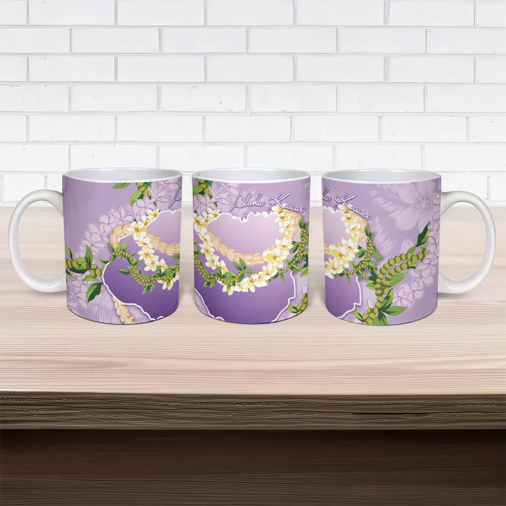 Hawaii Kauai Island Flowers Lei Ceramic Mug Mokihana Lei LT7 - Polynesian Pride