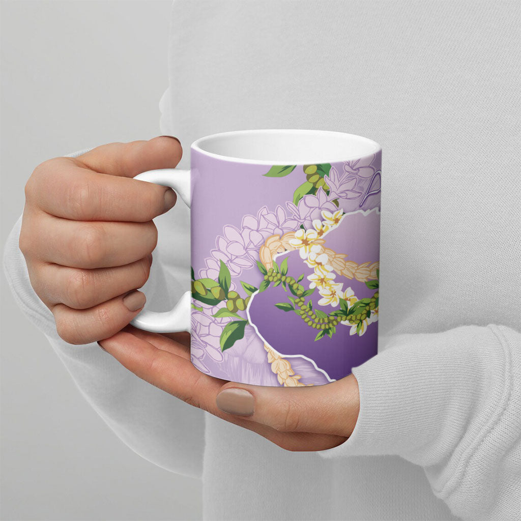 Hawaii Kauai Island Flowers Lei Ceramic Mug Mokihana Lei LT7 - Polynesian Pride