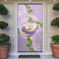 Hawaii Kauai Island Flowers Lei Door Cover Mokihana Lei