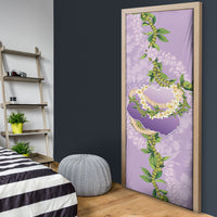 Hawaii Kauai Island Flowers Lei Door Cover Mokihana Lei