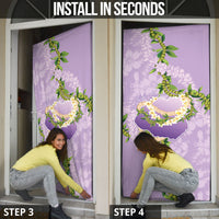 Hawaii Kauai Island Flowers Lei Door Cover Mokihana Lei