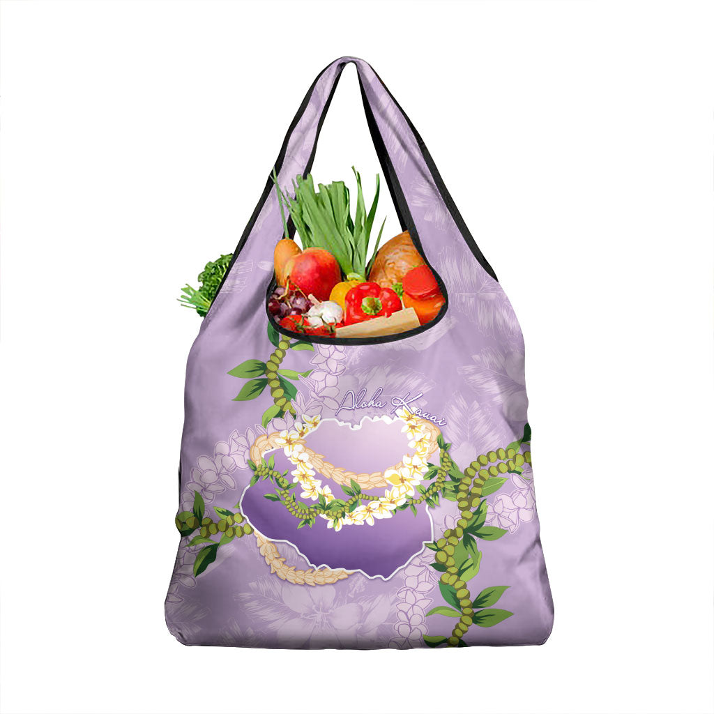 Hawaii Kauai Island Flowers Lei Grocery Bag Mokihana Lei LT7 1-pack One Size Lavender - Polynesian Pride