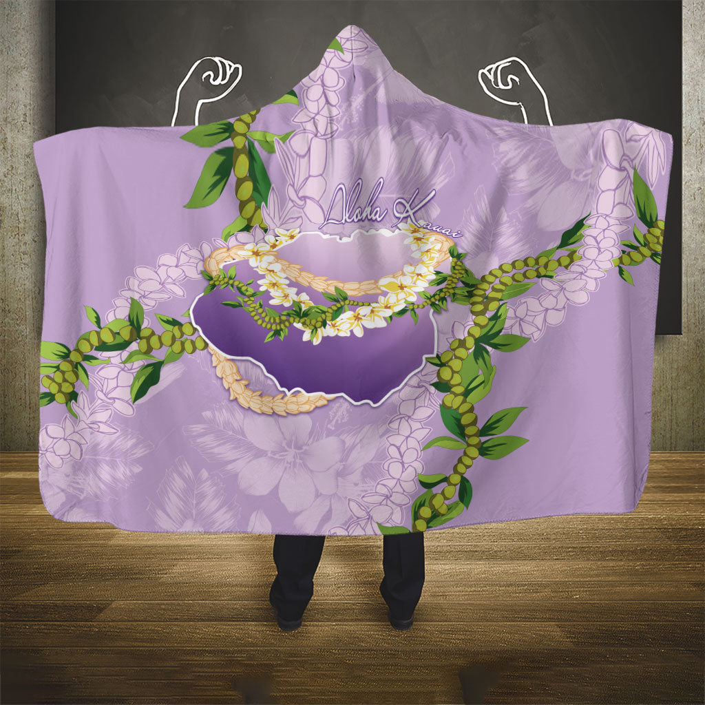 Hawaii Kauai Island Flowers Lei Hooded Blanket Mokihana Lei LT7 - Polynesian Pride