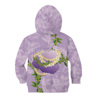 Hawaii Kauai Island Flowers Lei Kid Hoodie Mokihana Lei
